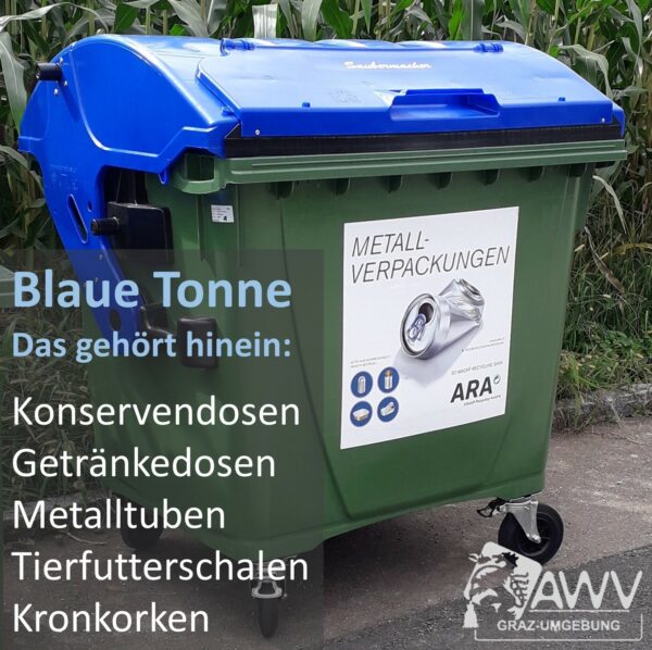 Blaue Tonne