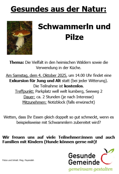 pilze und schwammerl