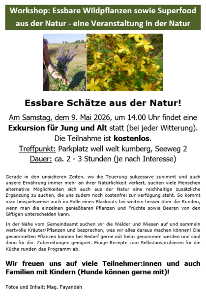 Essbare Schätze aus der Natur 2026 05 09