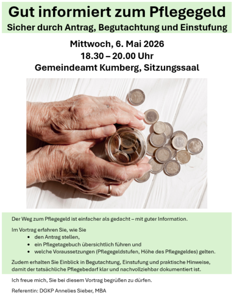 Vortrag Pflegegeld 2026